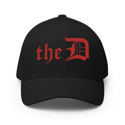 Detroit 'The D' Fitted Baseball Cap | Aliform Red