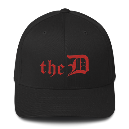 Detroit 'The D' Fitted Baseball Cap | Aliform Red