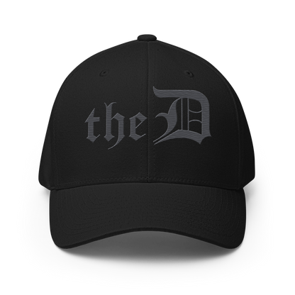 Detroit 'The D' Fitted Baseball Cap | Iron Ore Grey