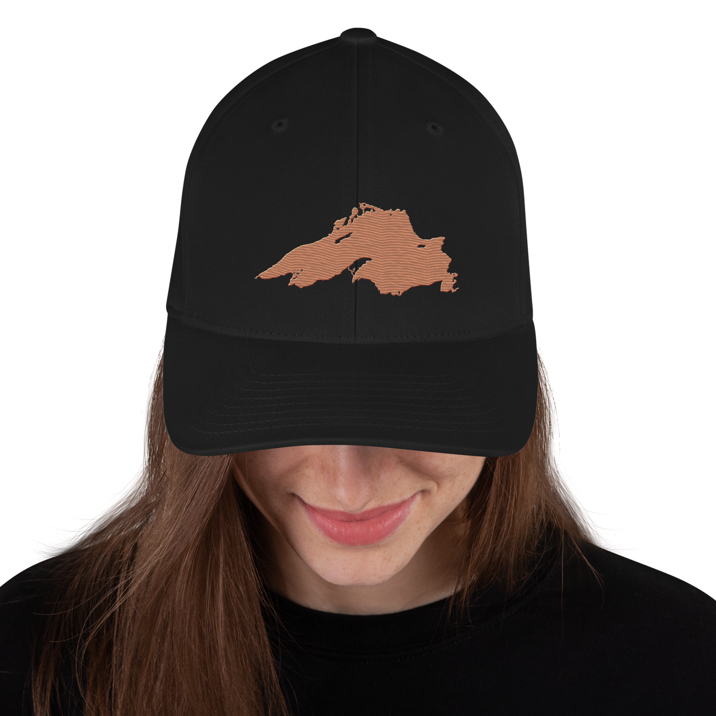 Lake Superior Fitted Baseball Cap | Copper