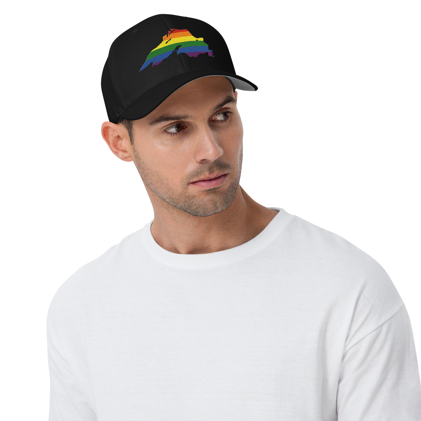 Lake Superior Fitted Baseball Cap | Rainbow Pride Edition