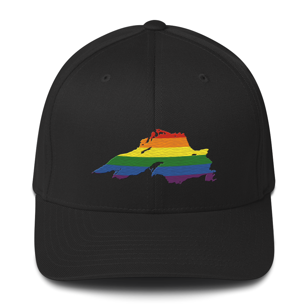 Lake Superior Fitted Baseball Cap | Rainbow Pride Edition