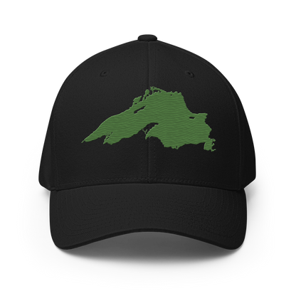 Lake Superior Fitted Baseball Cap | Pine Green