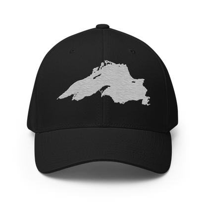 Lake Superior Fitted Baseball Cap | Platinum