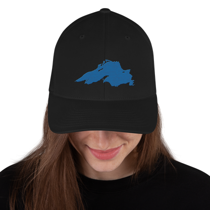 Lake Superior Fitted Baseball Cap | Azure