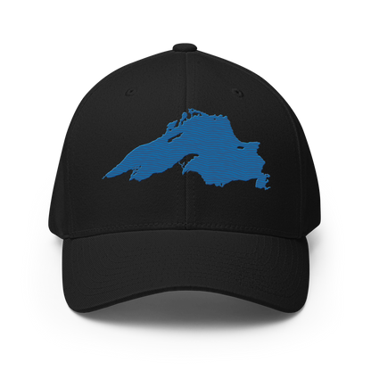 Lake Superior Fitted Baseball Cap | Azure