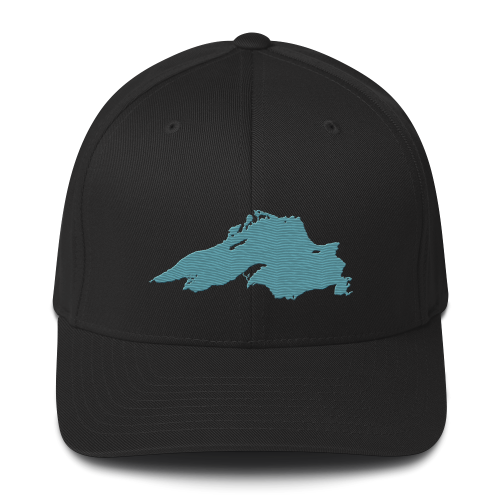 Lake Superior Fitted Baseball Cap | Huron Blue