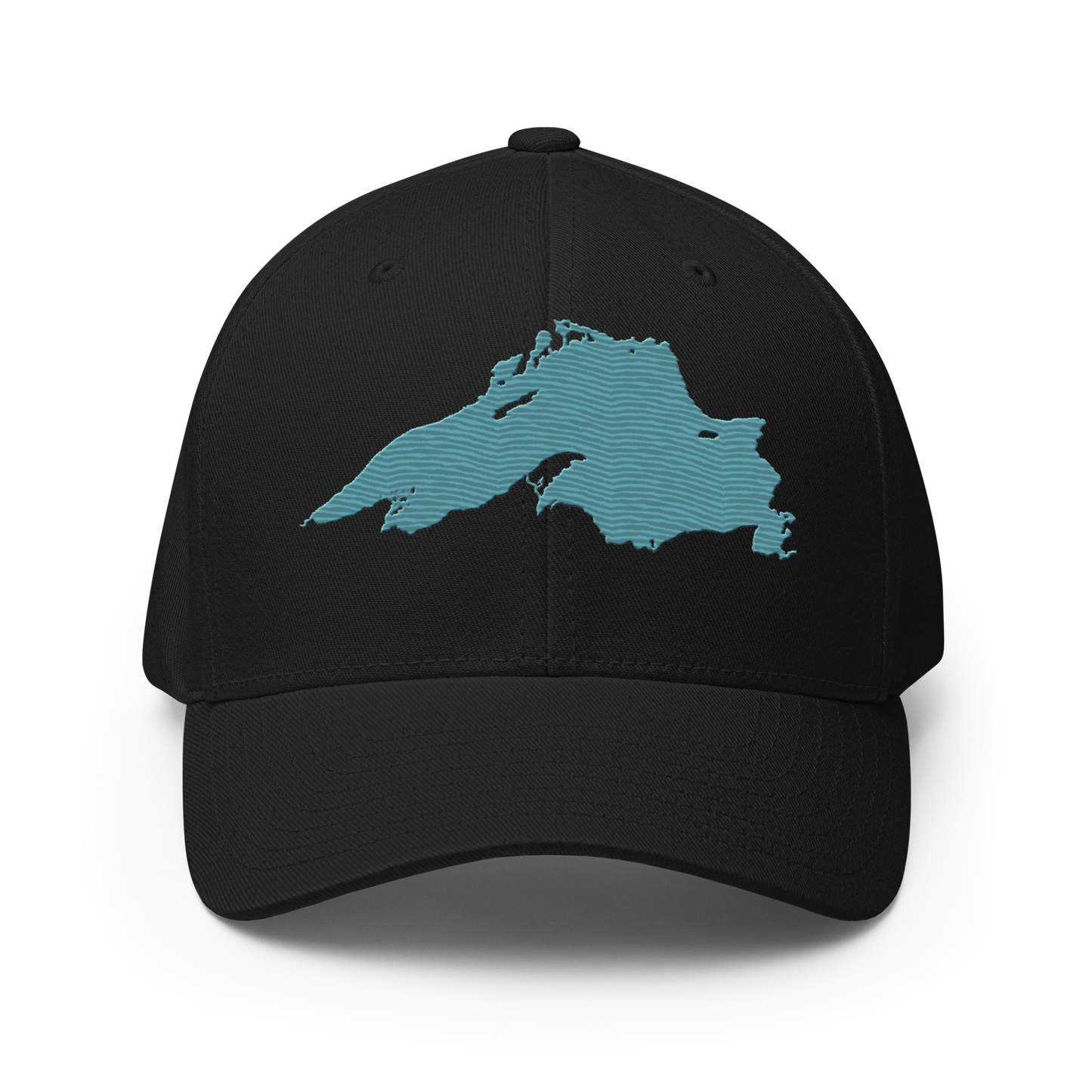 Lake Superior Fitted Baseball Cap | Huron Blue