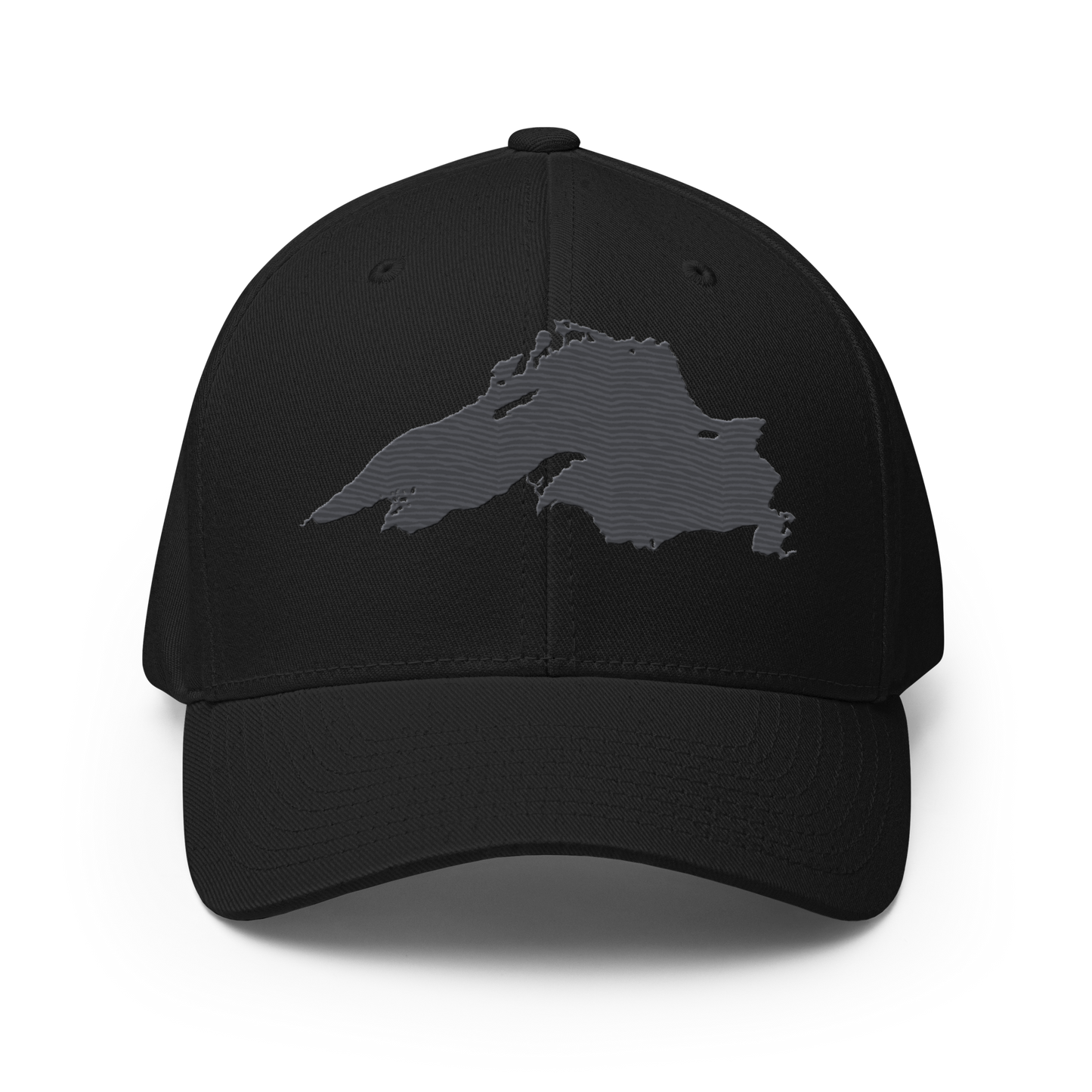 Lake Superior Fitted Baseball Cap | Iron Ore Grey