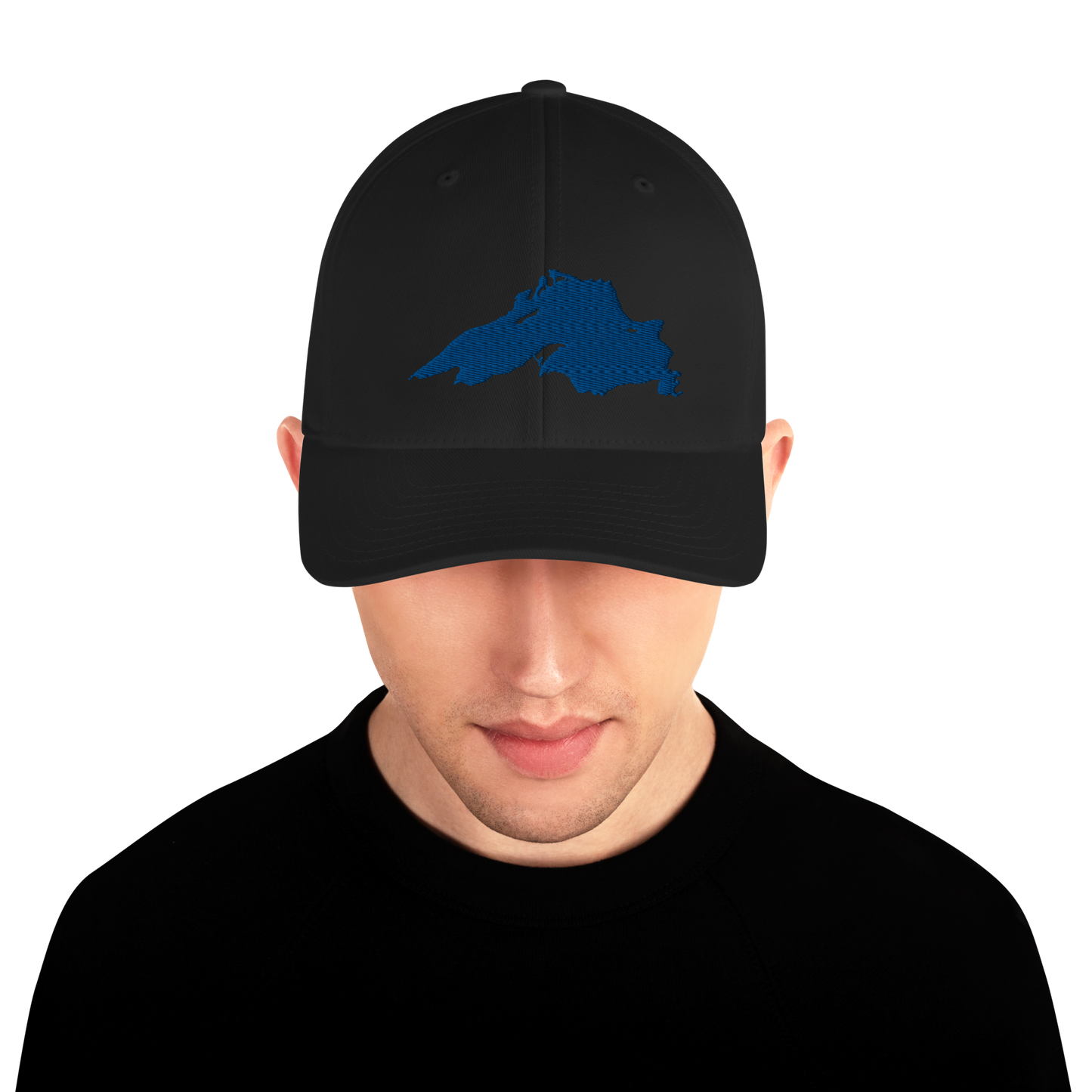 Lake Superior Fitted Baseball Cap | Blue