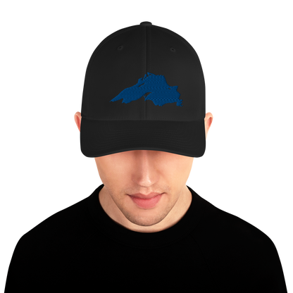 Lake Superior Fitted Baseball Cap | Blue