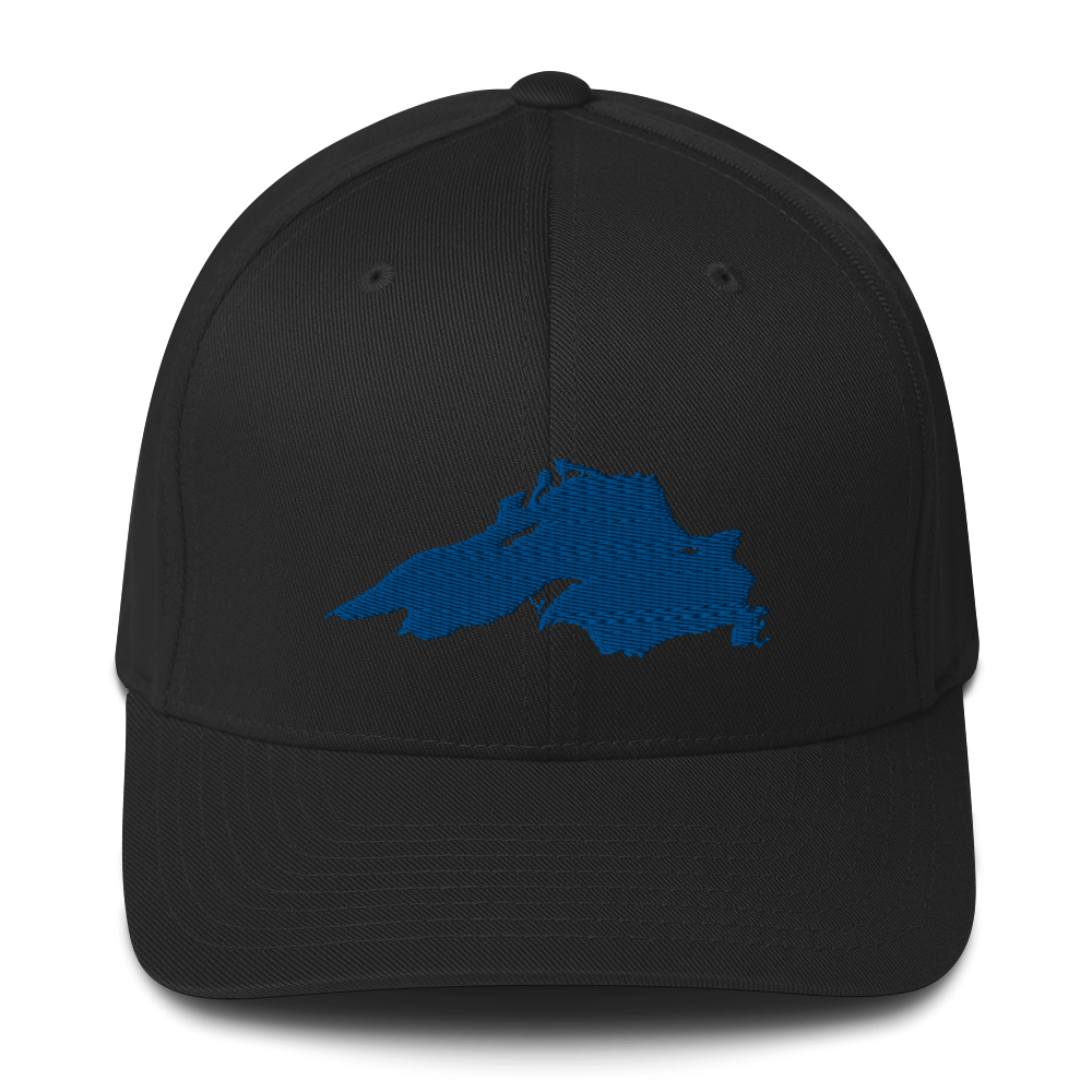 Lake Superior Fitted Baseball Cap | Blue