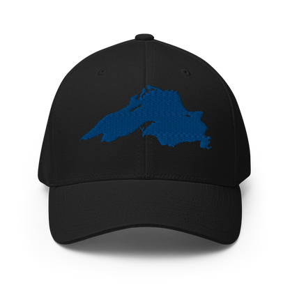 Lake Superior Fitted Baseball Cap | Blue