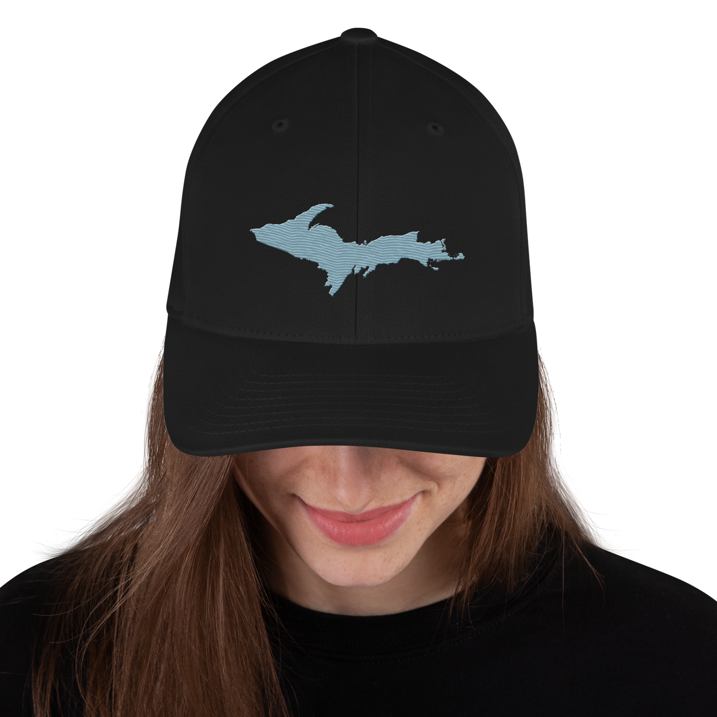 Upper Peninsula Fitted Baseball Cap | Opal Blue