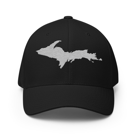 Upper Peninsula Fitted Baseball Cap | Platinum