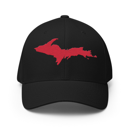 Upper Peninsula Fitted Baseball Cap | Lighthouse Red