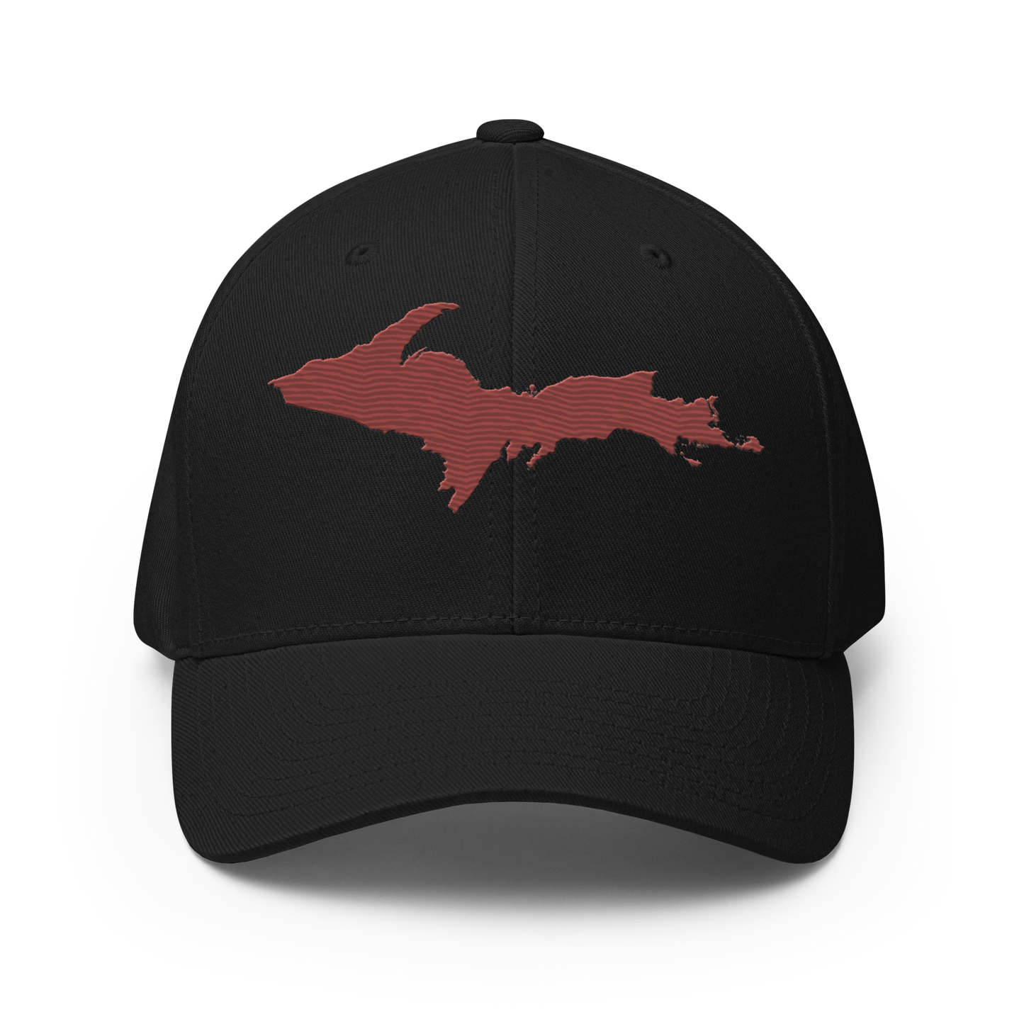 Upper Peninsula Fitted Baseball Cap | Ore Dock Red