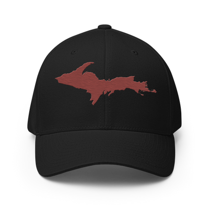 Upper Peninsula Fitted Baseball Cap | Ore Dock Red