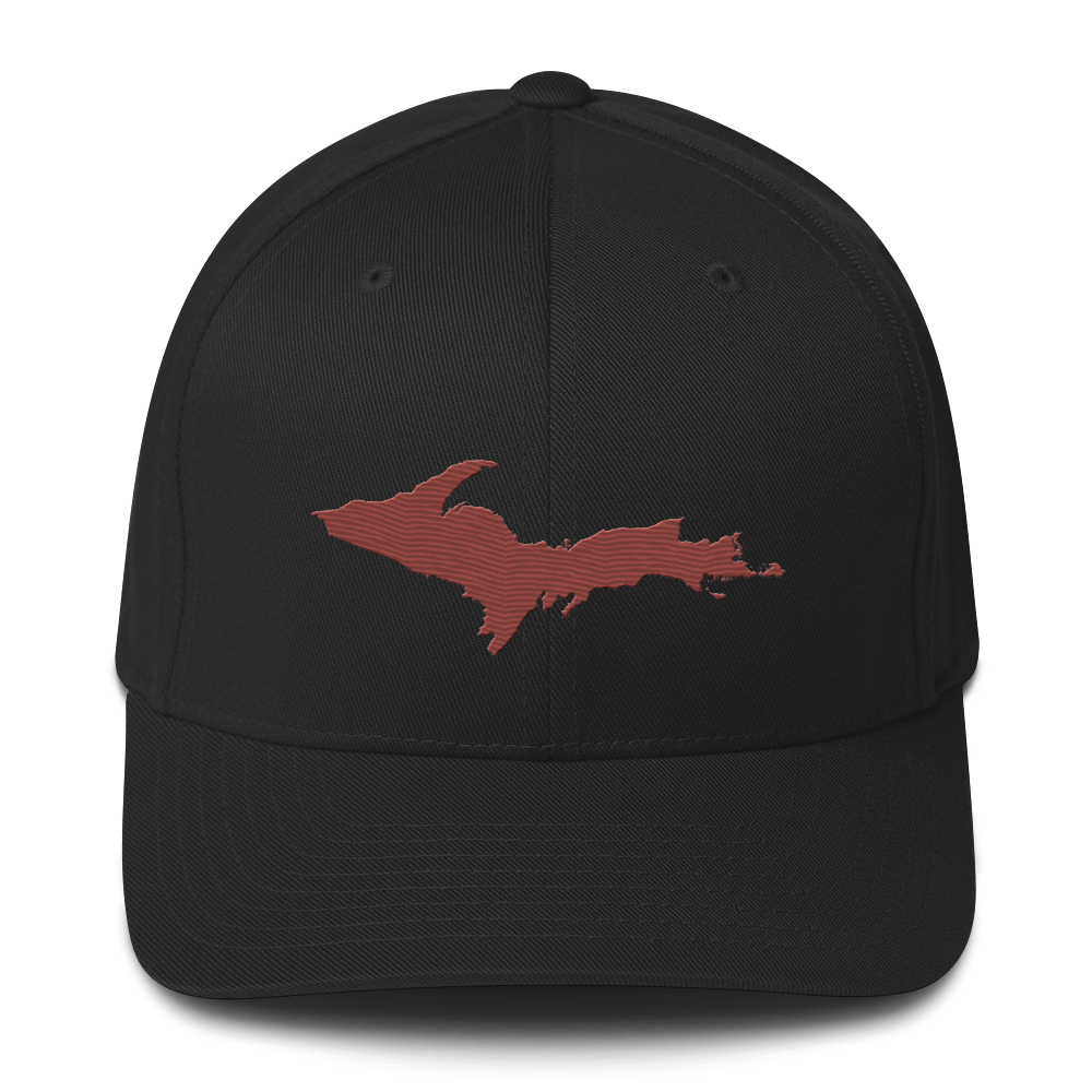 Upper Peninsula Fitted Baseball Cap | Ore Dock Red