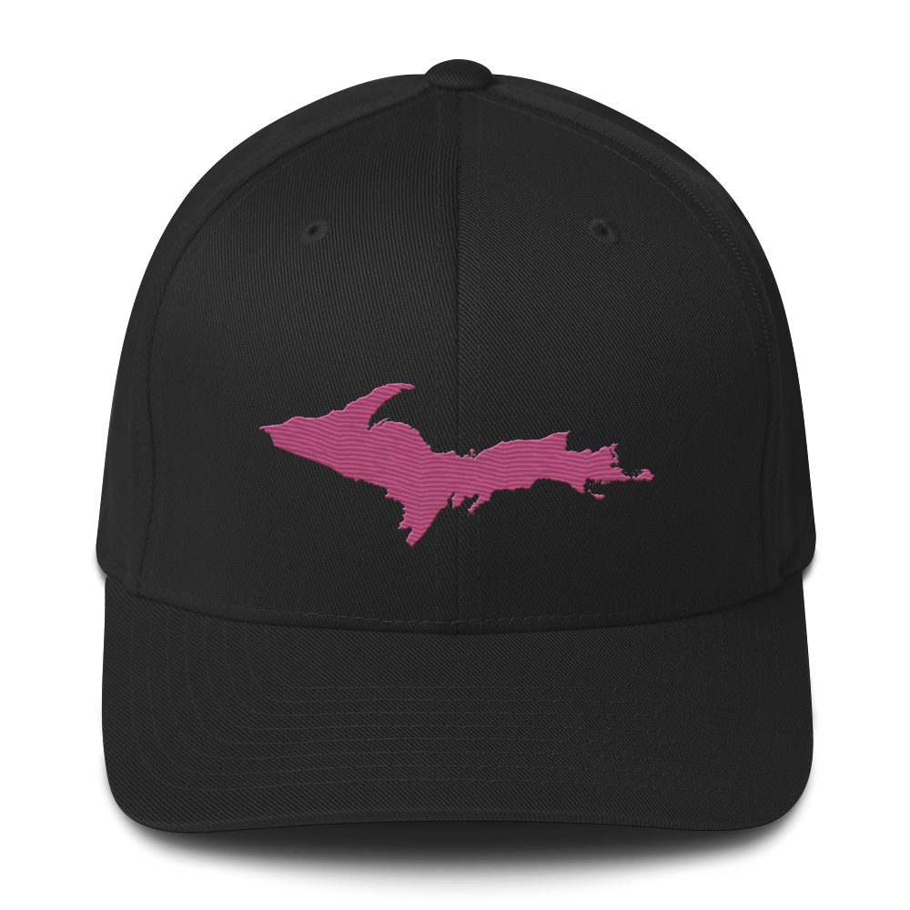 Upper Peninsula Fitted Baseball Cap | Apple Blossom Pink