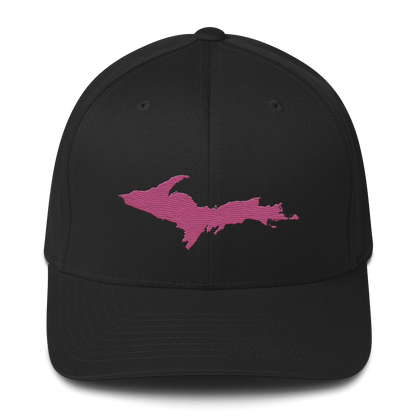 Upper Peninsula Fitted Baseball Cap | Apple Blossom Pink