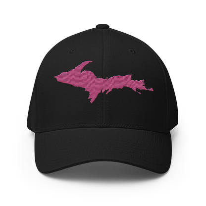 Upper Peninsula Fitted Baseball Cap | Apple Blossom Pink