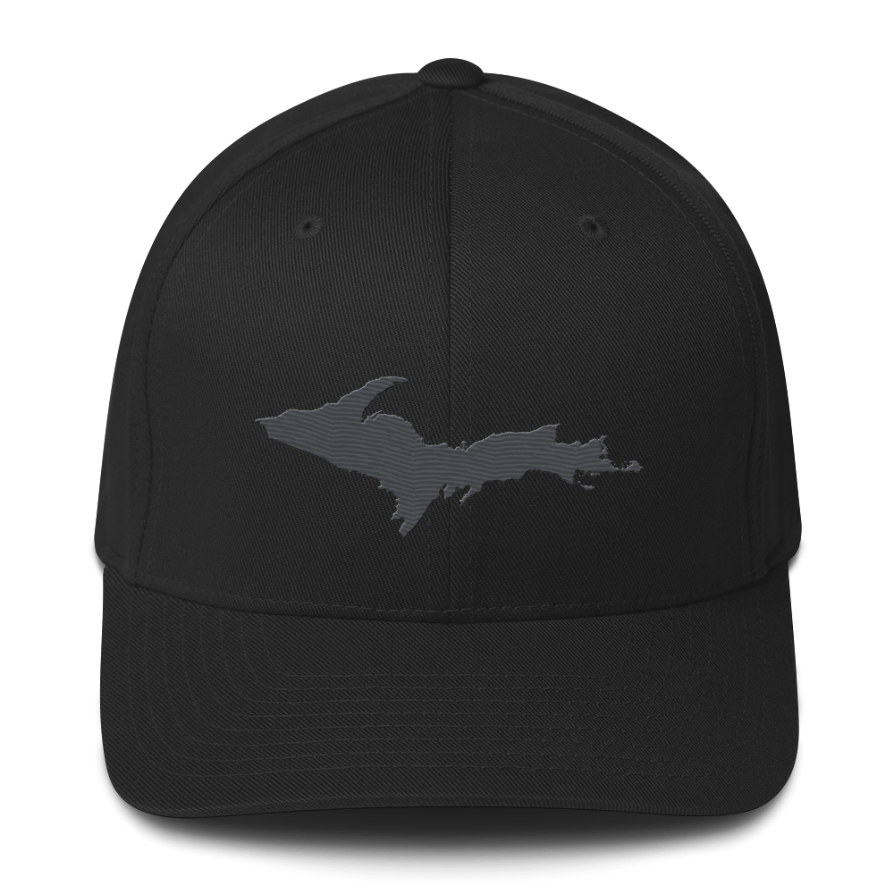 Upper Peninsula Fitted Baseball Cap | Iron Ore Grey