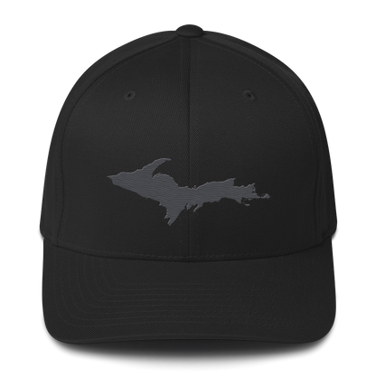 Upper Peninsula Fitted Baseball Cap | Iron Ore Grey