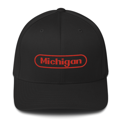 'Michigan' Fitted Baseball Cap | Video Game Parody