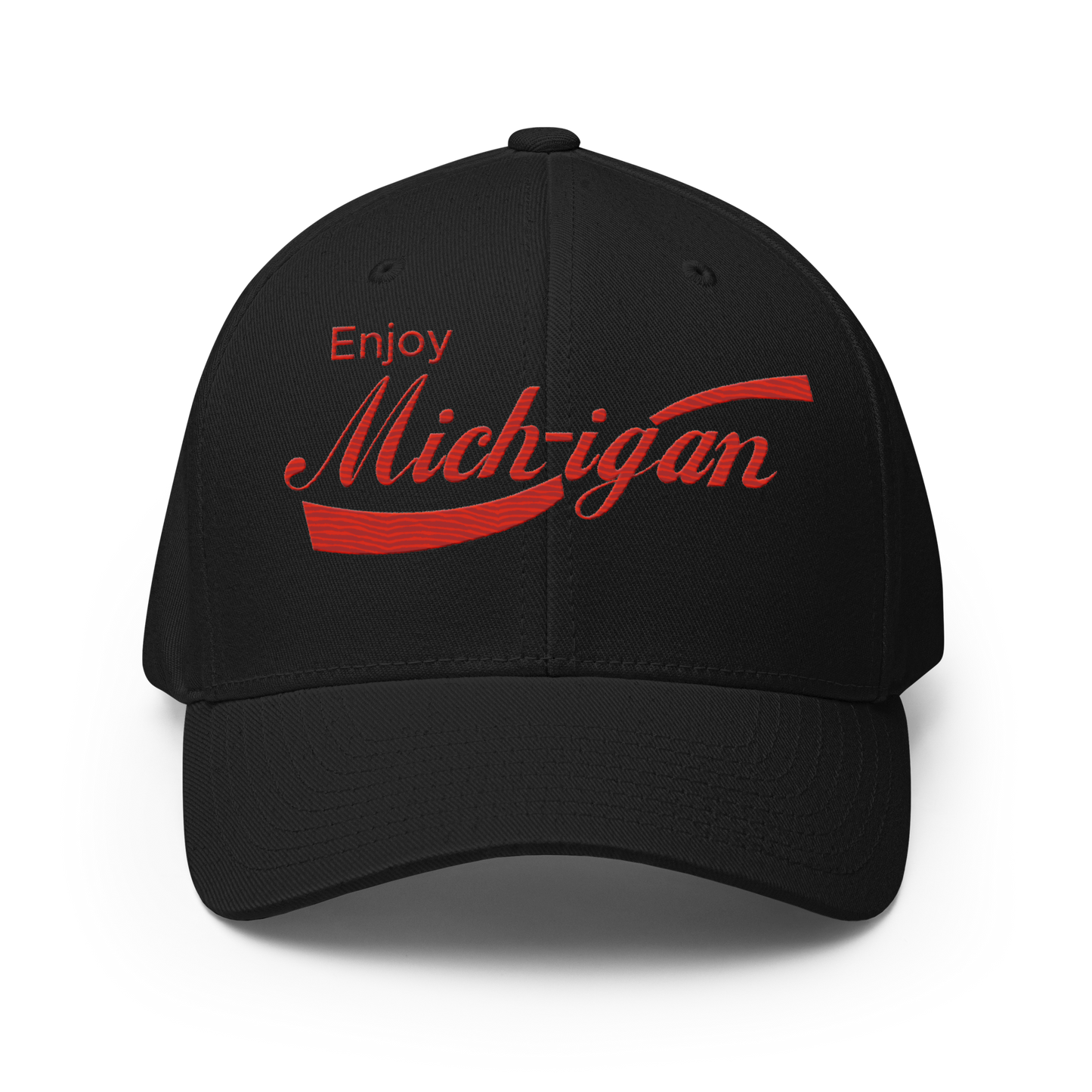 'Enjoy Michigan' Fitted Baseball Cap | Sodapop Parody