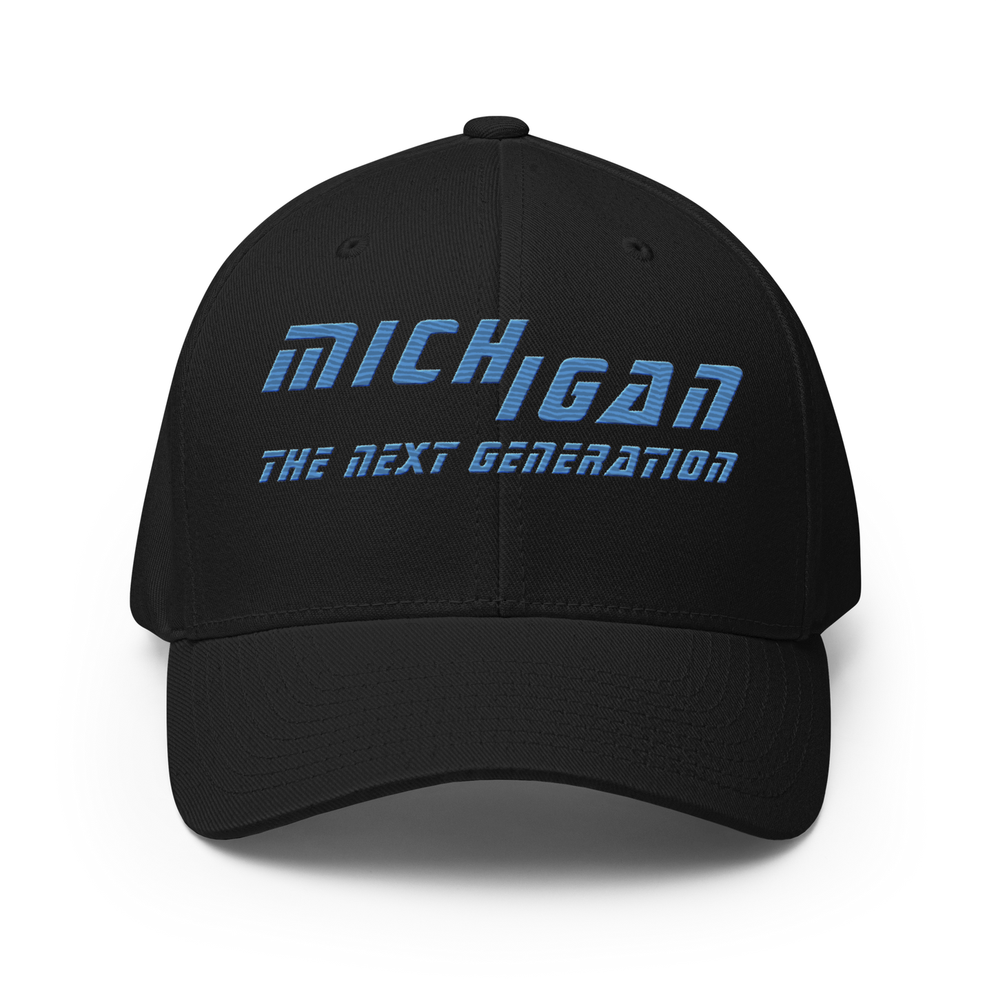 'Michigan The Next Generation' Fitted Baseball Cap | 80s Sci-Fi Parody