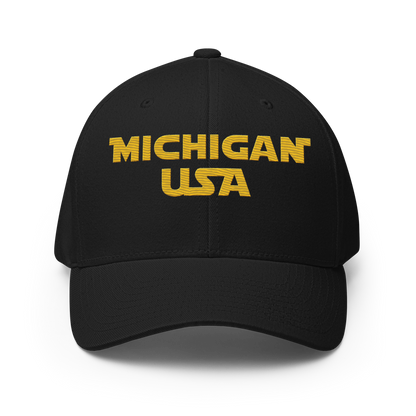 'Michigan USA' Fitted Baseball Cap | Epic Sci-Fi Parody