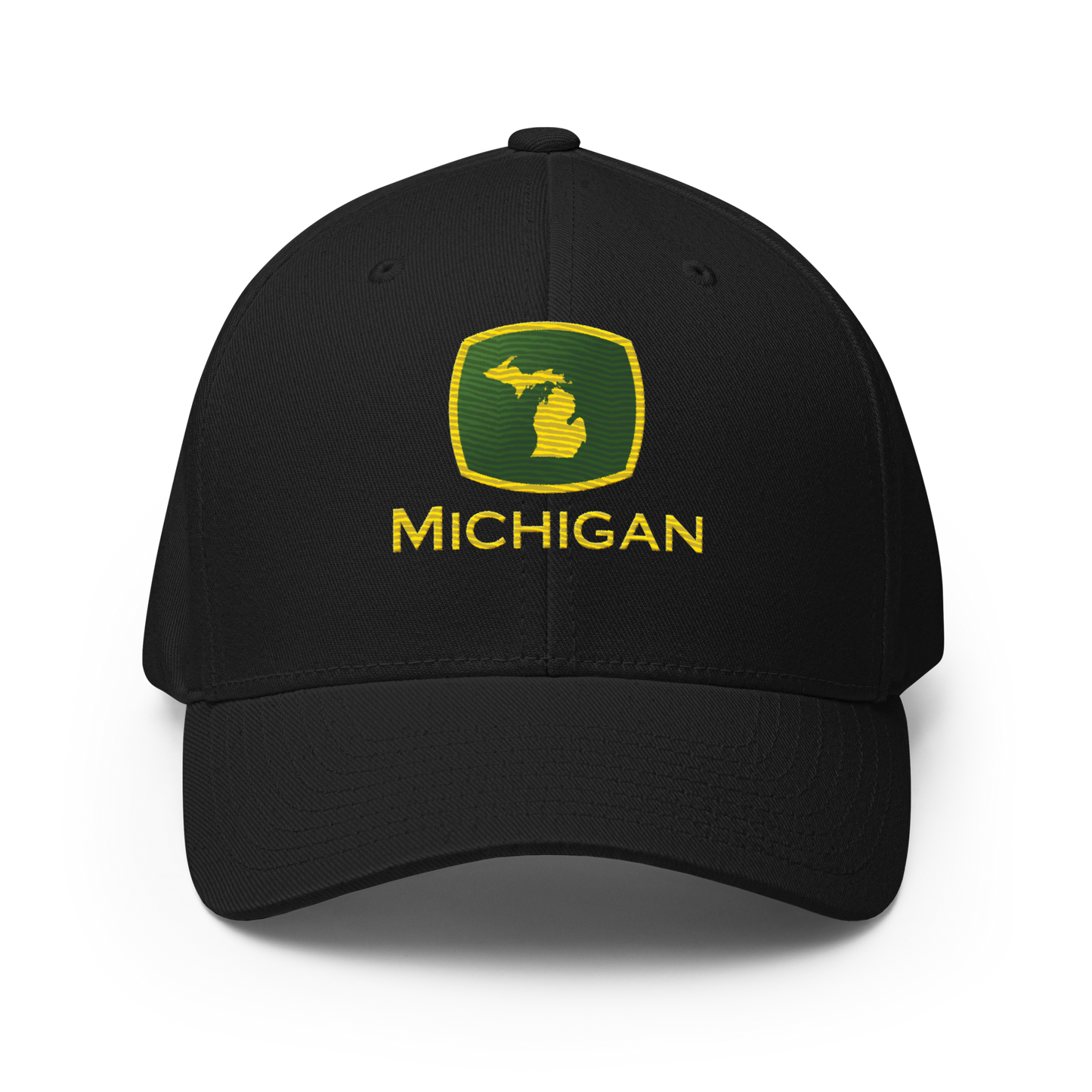 'Michigan' Fitted Baseball Cap | Tractor Parody