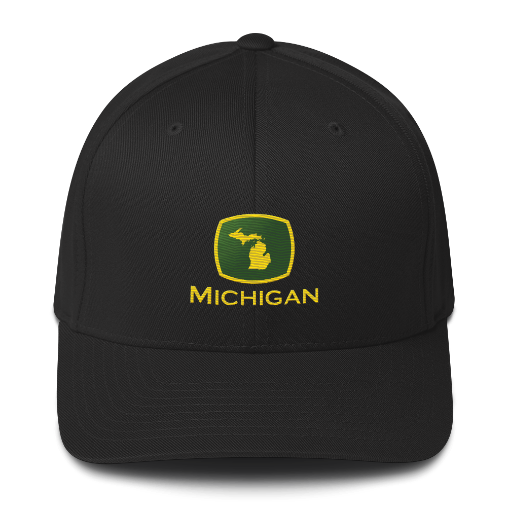 'Michigan' Fitted Baseball Cap | Tractor Parody