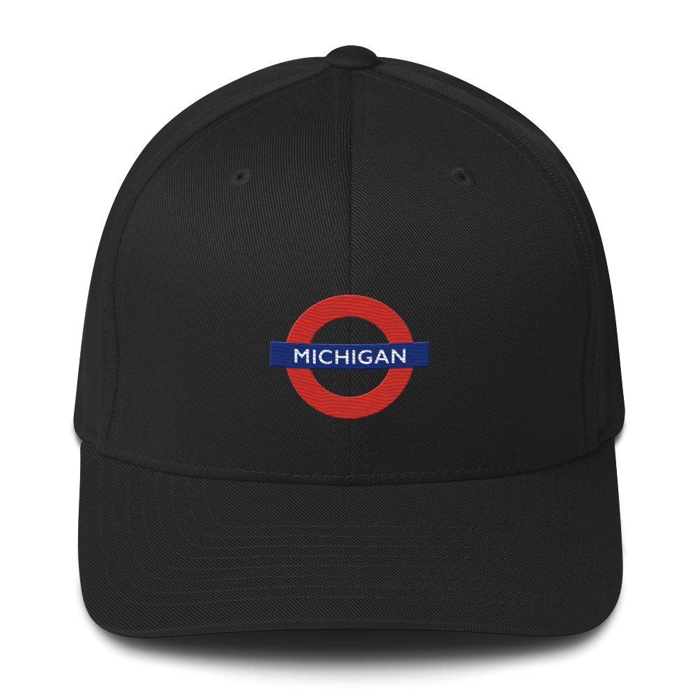 'Michigan' Fitted Baseball Cap | London Tube Parody