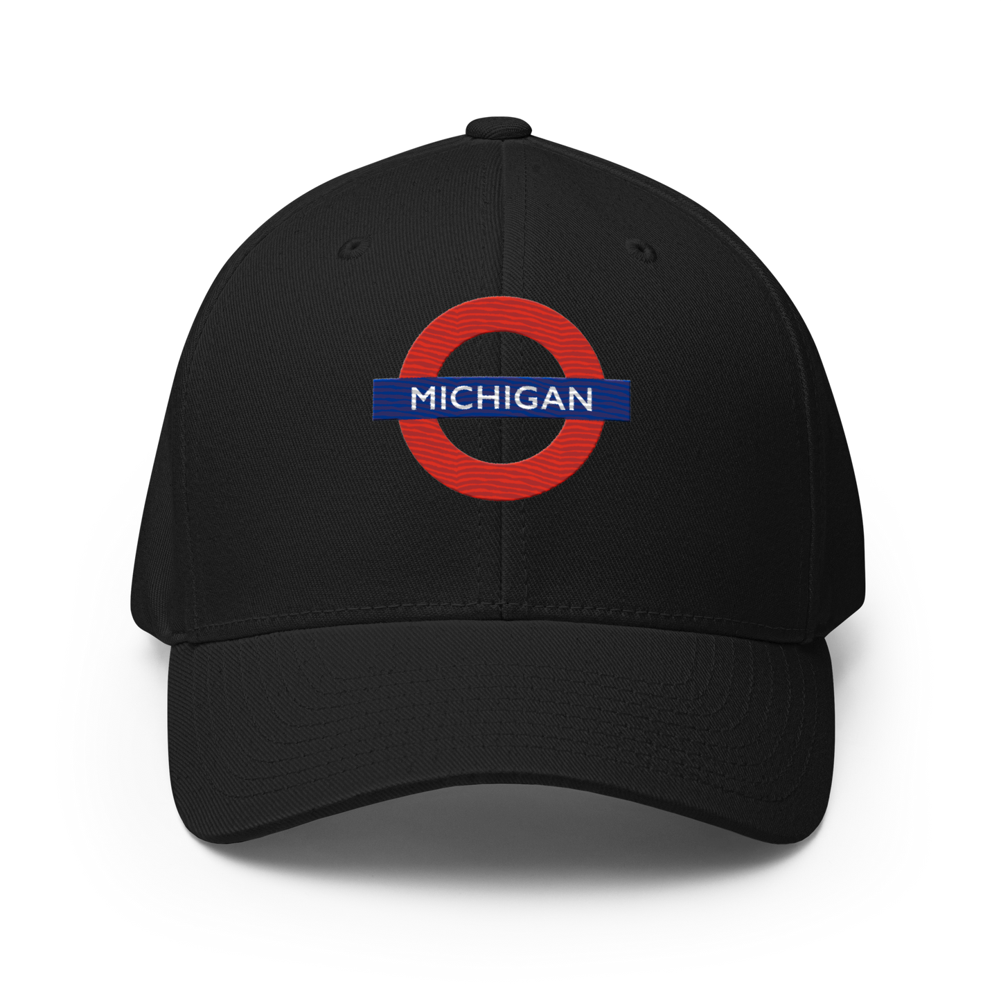 'Michigan' Fitted Baseball Cap | London Tube Parody