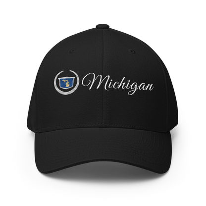 'Michigan' Fitted Baseball Cap | Luxury Auto Parody