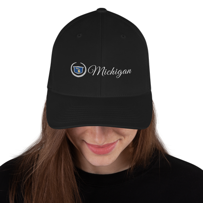 'Michigan' Fitted Baseball Cap | Luxury Auto Parody