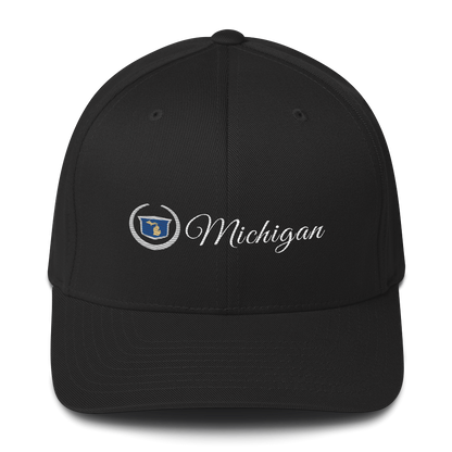 'Michigan' Fitted Baseball Cap | Luxury Auto Parody