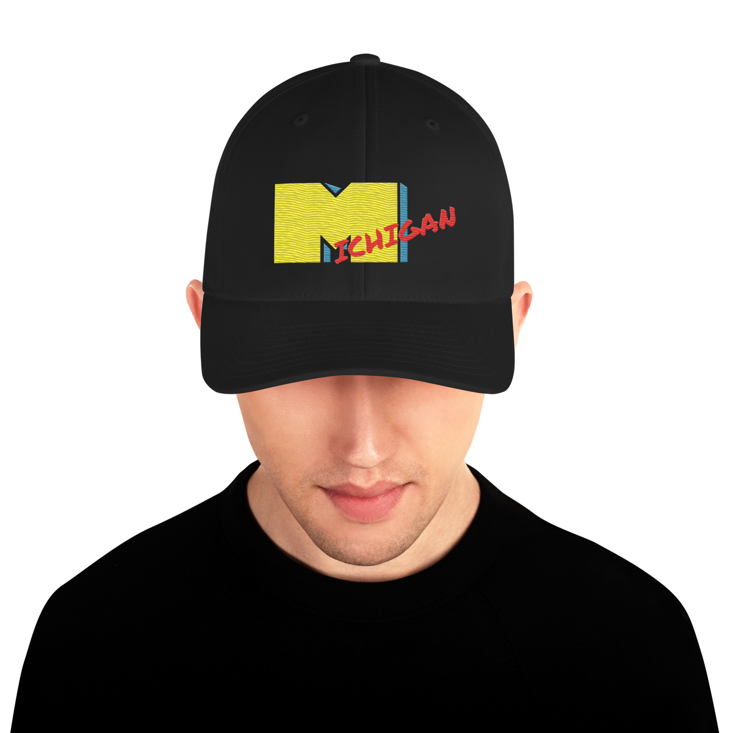 'Michigan' Fitted Baseball Cap | Music TV Parody