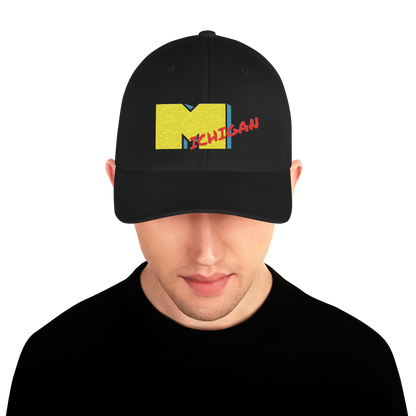 'Michigan' Fitted Baseball Cap | Music TV Parody