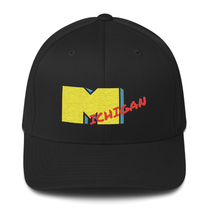 'Michigan' Fitted Baseball Cap | Music TV Parody