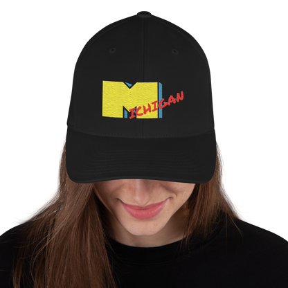 'Michigan' Fitted Baseball Cap | Music TV Parody