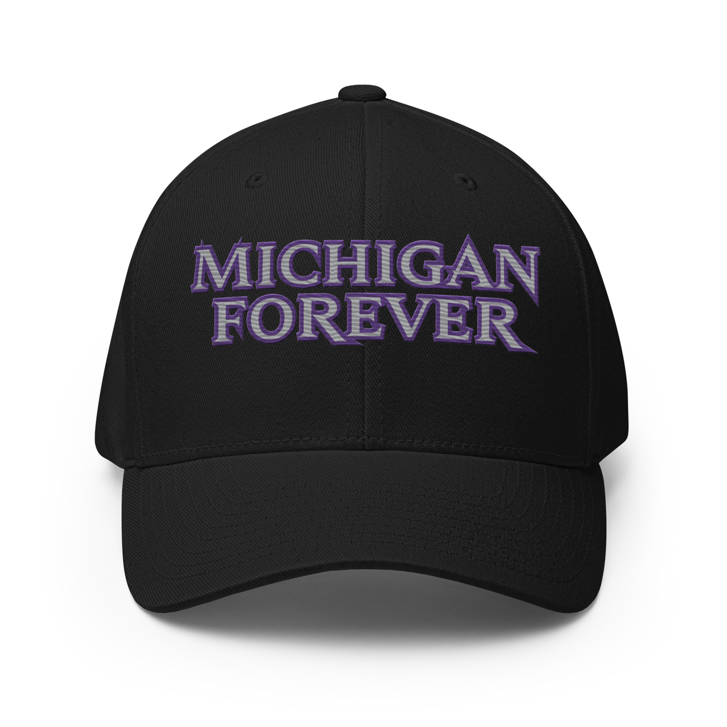 'Michigan Forever' Fitted Baseball Cap | African Cat Parody