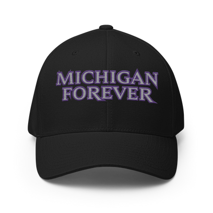 'Michigan Forever' Fitted Baseball Cap | African Cat Parody