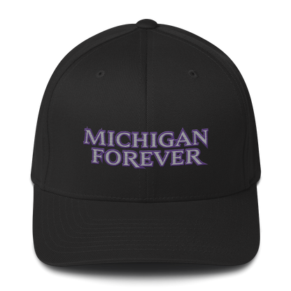 'Michigan Forever' Fitted Baseball Cap | African Cat Parody