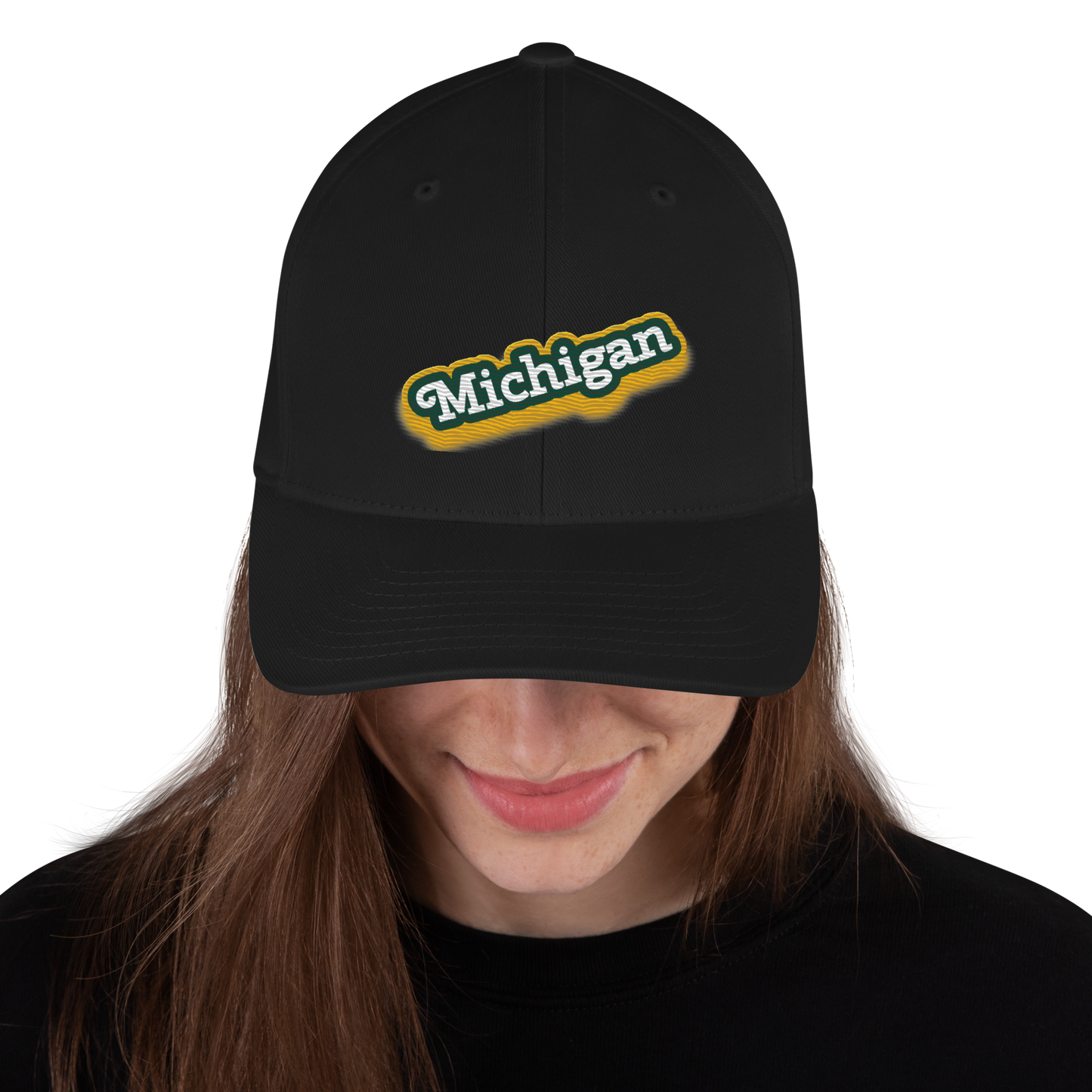 'Michigan' Fitted Baseball Cap | Ginger Pop Parody