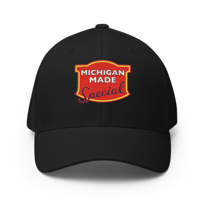 'Michigan' Fitted Baseball Cap | Potato Chip Parody