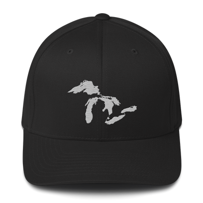 Great Lakes Fitted Baseball Cap | Platinum