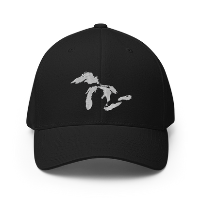 Great Lakes Fitted Baseball Cap | Platinum